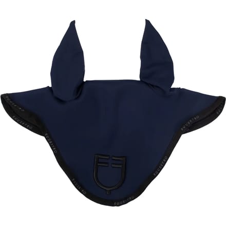 Korte muts van technische stof met logo Equestro