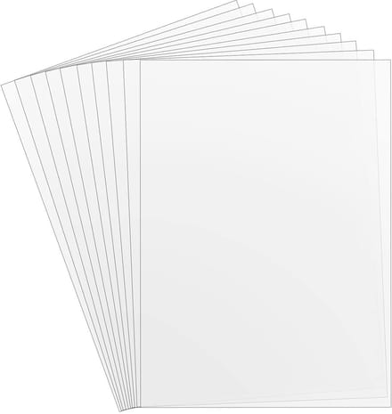 Allecto - A4 Blanco Mylar Stencilvellen - voor Stencils Snijden - 10