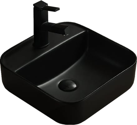 Mexen Silvia opzetwastafel 39 x 39 cm, zwart mat - 21863985