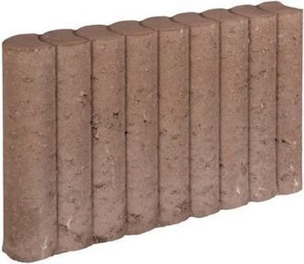 3 stuks! Rondo palissade bruin 8x35x50 cm Gardenlux