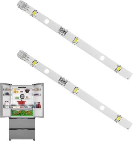 Verlichting voor Koelkast - Set van 2 LED Koelkastlampen voor Diverse Modellen, Koud Wit, 12V 2W
