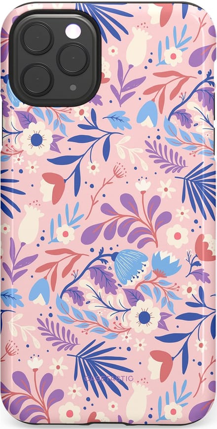 Casetastic Hoesje Geschikt voor Apple iPhone 11 Pro Max - Stijlvolle Beschermende Duo-layer Case - Bloeispel