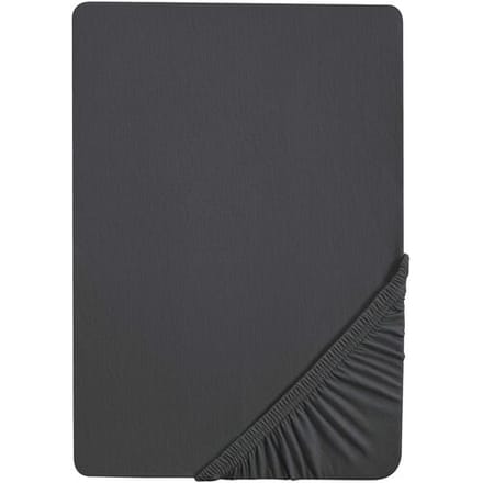 BIBERNA Jersey hoeslaken (Titanium, 90-100 x 200 cm)