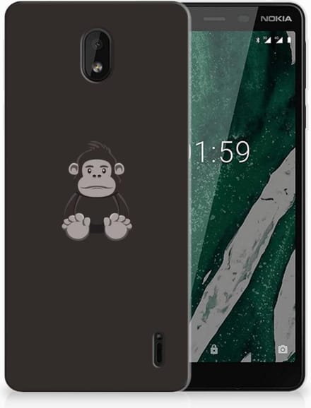 Back Cover voor Nokia 1 Plus Telefoonhoesje met Naam Gorilla