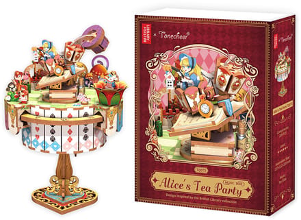 Tone-Cheer muziekdoosje Alice Tea Party DIY Modelbouw Knutselen