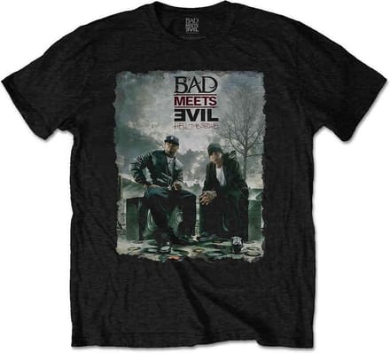 Bad Meets Evil - Burnt Heren T-shirt - L - Zwart