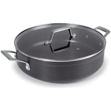 Ronde koekenpan met geanodiseerd aluminium deksel Lacor 24x7 cm