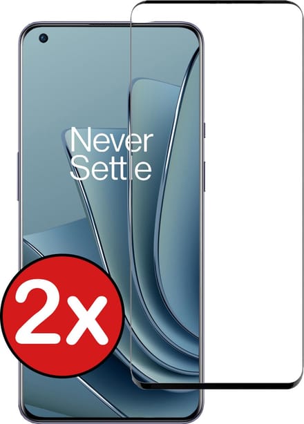 Screenprotector - 2 Stuks - Geschikt voor OnePlus 10 Pro - Full Cover - Beschermglas - Gehard Glas - Tempered Glass - Screen Protector