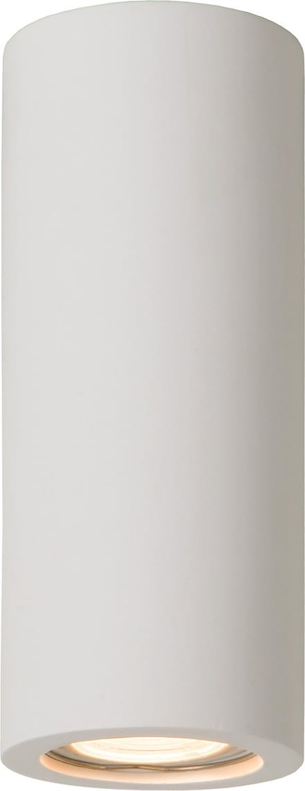 Lucide GIPSY - Plafondspot (Plafondlamp) - Ø 7 cm - 1xGU10 (MR16) - Wit - Japandi