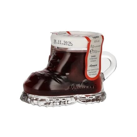 Nannerl Alpenfrüchtchen BERGSCHUH Himbeeren met Himbeerlikör 18% Vol. 0,02l