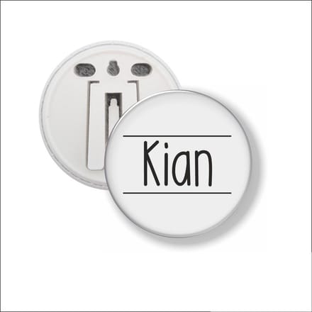Button Met Clip 58 MM - Kian