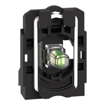 Schneider Electric ZB5AVB1 LED-element Met bevestigingsadapter, Met fitting Wit 24 V/DC, 24 V/AC 1 stuk(s) Piece