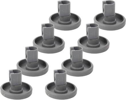 Vaatwasser wielen - Rek rollers - Soepel laden - Duurzaam ABS materiaal - 8 stuks - Wit