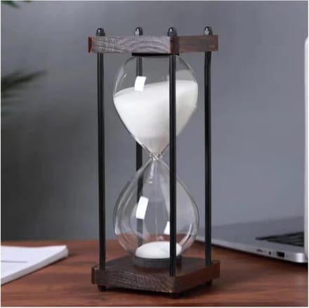 Zandloper Timer - Keuken Timer - Tijd Management - Decoratief Zand - 15 Minuten - Geel