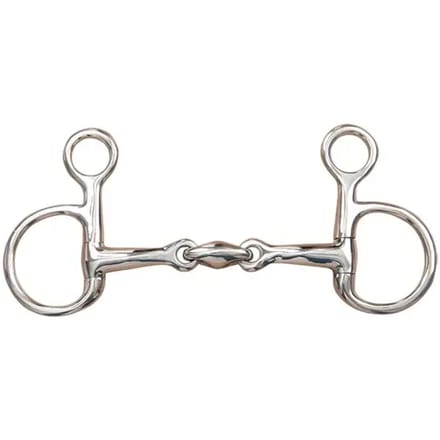 Baucher dubbel snaffle bit voor paarden T de T