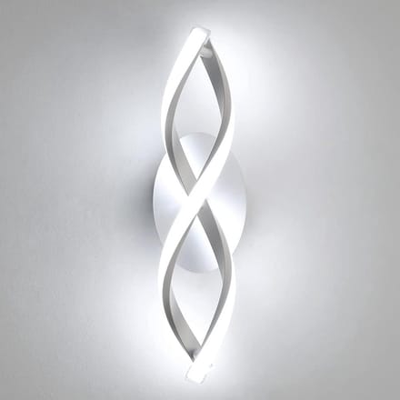 Moderne LED Wandlamp Gebogen Design Koud Wit Licht voor Woonkamer Slaapkamer