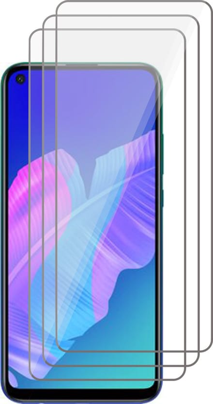 Screenprotector geschikt voor Huawei P40 Lite E - Screen Protector Glas - 3 stuks