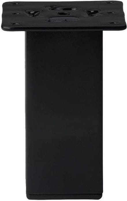 Meubelpoot - Vierkant - Zwart - 13 cm