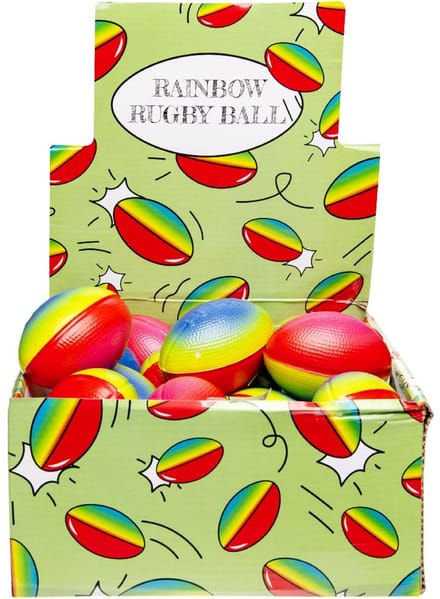 Duckiez Rugby Bal Regenboog - 24 stuks