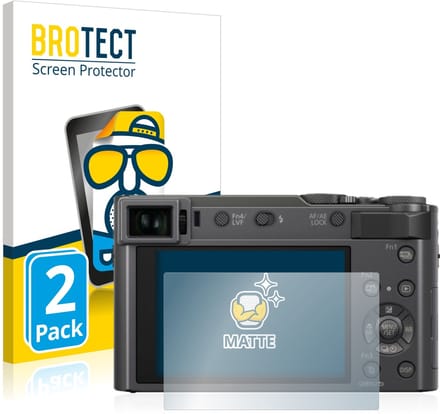 BROTECT - Screenprotector voor Panasonic Lumix DC-TZ200 - Folie Beschermfolie matte 2 Stuks