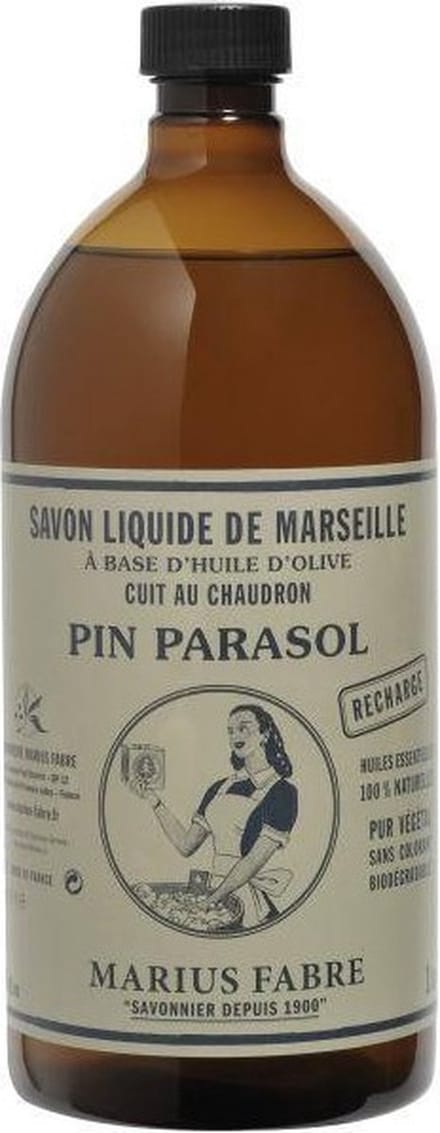Marius Fabre Nature Marseille zeep pin parasol navul 1 Liter