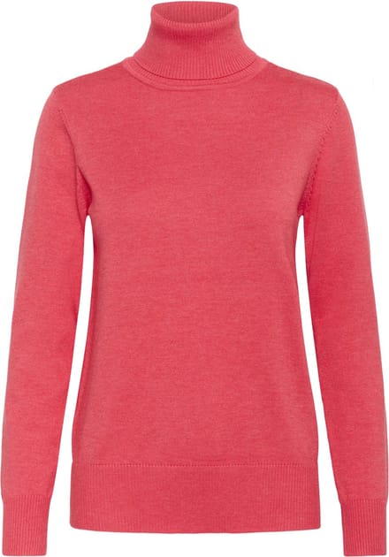 Saint Tropez J2046, MilaSZ Rollneck Pullover Dames Trui - Honeysuckle Melange