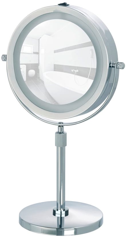 Wenko Cosmeticaspiegel Lumi Led 21 X 38-49 Cm Staal Chroom