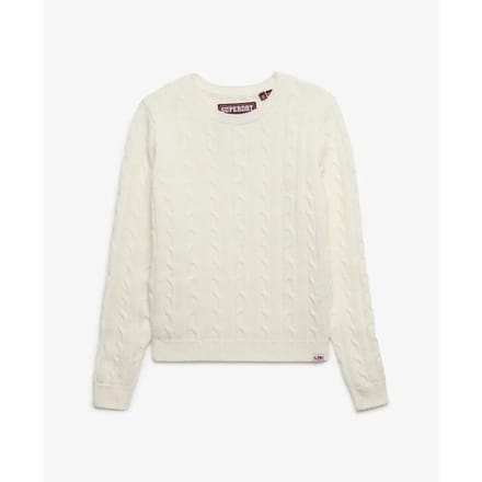 Superdry - Essentials SD&CO Kabelgebreide Trui - Dames - Sweaters