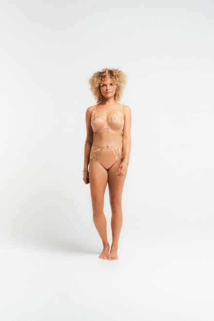 Louisa Bracq - Serie Hoge Slip Honey - maat 48 - Beige/Bruin