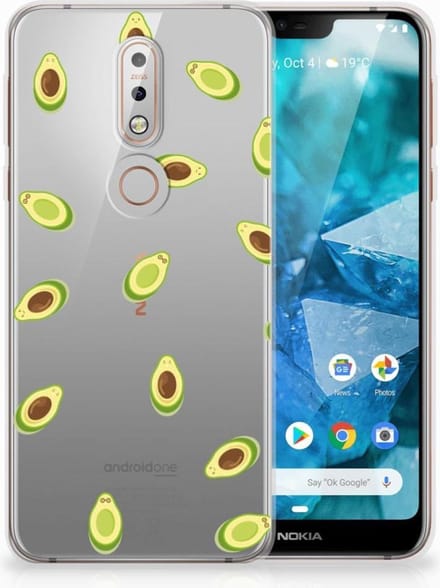 Nokia 7.1 Siliconen Case Avocado