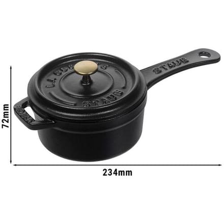 STAUB SPECIALITIES - Mini steelpan - Ø 100mm - Gietijzer - Zwart