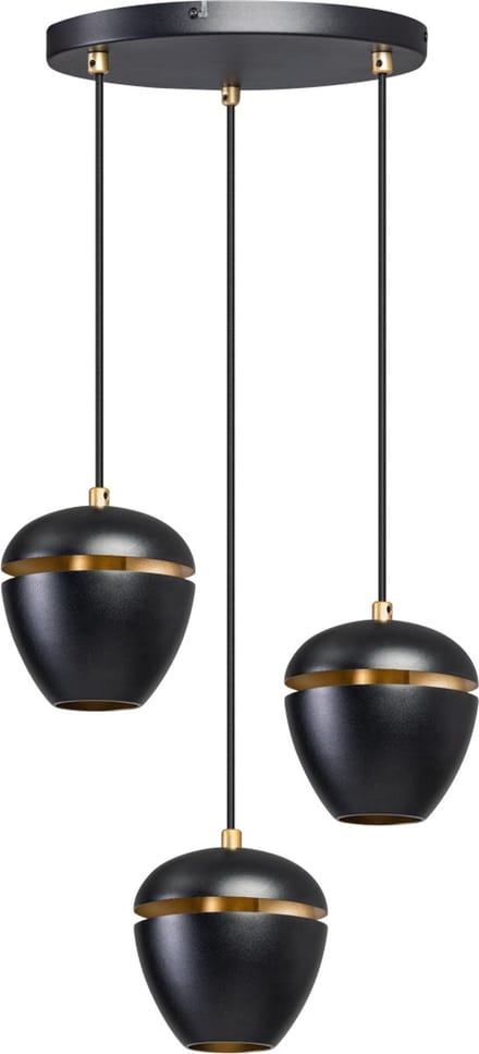 ETH Claire - Hanglamp - Zwart Goud