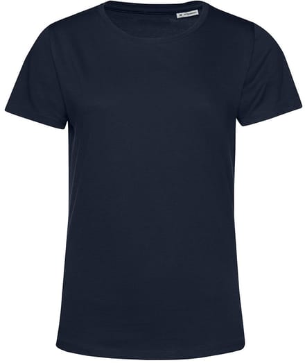 B&C Dames/dames E150 Organic T-Shirt met korte mouwen (Marine)