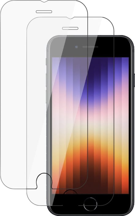 Screenprotector geschikt voor iPhone SE 2022 / SE 2020 / 8 / 7 / 6s / 6 - Tempered Glass Screen Protector - 2 Stuks