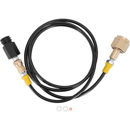 G5/8-14 CO2 Universele Externe Slangadapter 1,5 m Soda Zwarte Slang CO2 Cilinder Navuladapter