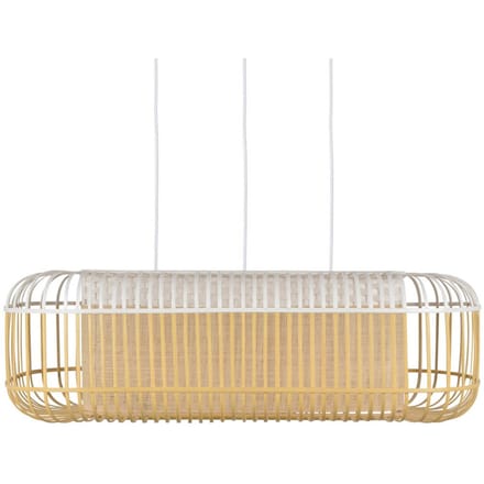 Forestier Bamboe oval L hanger Naturel wit