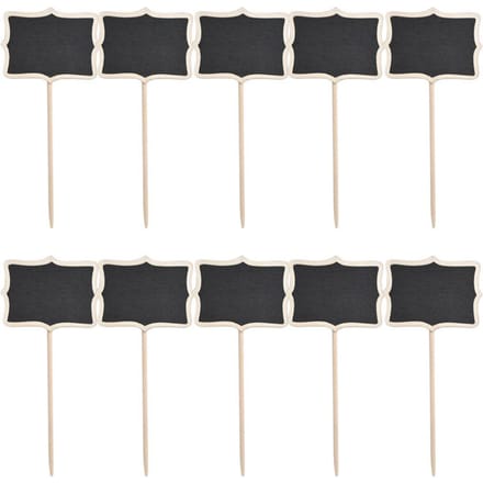 10 PIÈCES Mini Tableau Noir Petite Planche à Messages en Bois Panneau Tableaux à Craie white