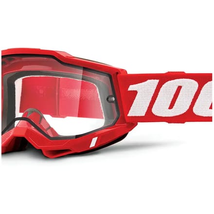 Motorfiets kruismasker met twee heldere glazen 100% Accuri 2 enduro