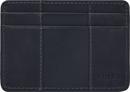 FOSSIL Kaarthouder Everett Card Case Midnight Navy Donkerblauw