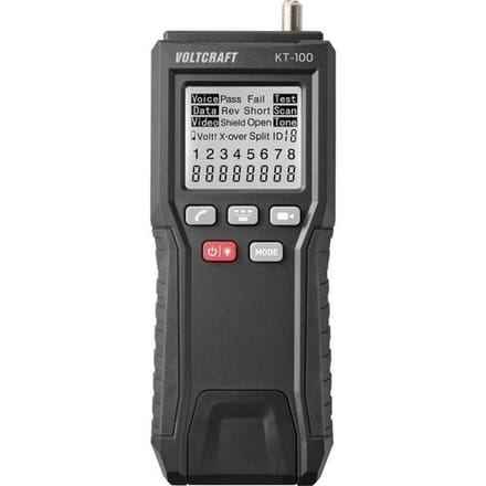 VOLTCRAFT VC-17373870 KT-100 Netwerktester Meetbereik: Netwerk