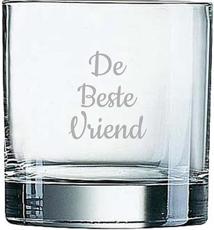 Gegraveerde Whiskeyglas 38cl De Beste Vriend