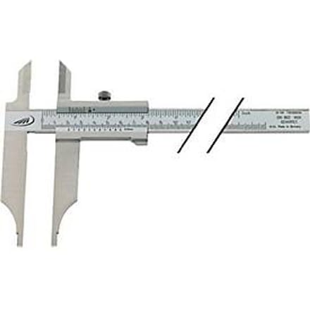 Werkplaatsschuifmaat DIN 862 800 mm met punten, bek-lengte 150 mm PREISSER