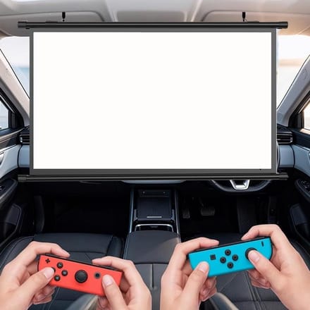 Mini Projectiescherm - Draagbaar Filmscherm - Mobiel Entertainment - Zelfspannend Frame - 40 Inch 16:9 - Zwart