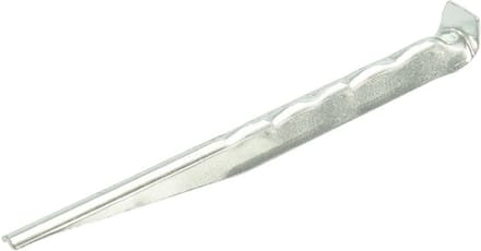 ProPlus Geribbelde aluminium tentharing - 18,5 cm - rood - geschikt voor zachte bodems