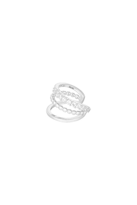 Bijoutheek Earcuff Triple Hoop Zilver