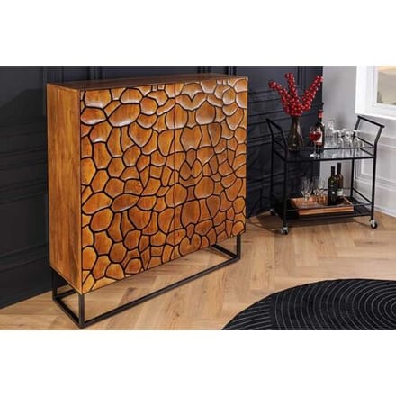 Highboard vulcano bruin mangohout