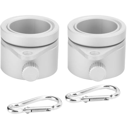 2 Pièces 1 pouce Anneaux de Montage de Mât Rotatifs Alliage d'Aluminium Clip de Mât avec Vis Réglable
