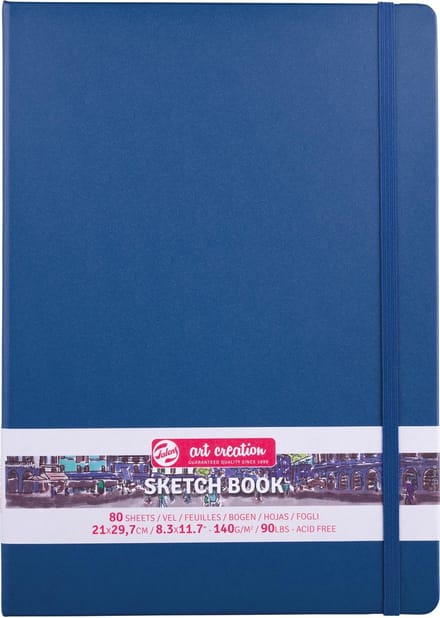 Talens Art Creation schetsblok 21x29,7cm - 80 vellen - blauw