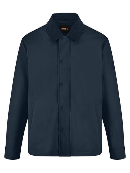 Gewatteerde jas Leldon Zip Van BOSS blauw