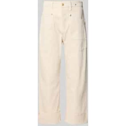 Baggy fit jeans van katoenmix